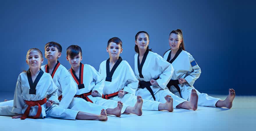 Martial Arts Lessons for Kids in Burlington NJ - Kids Group Splits