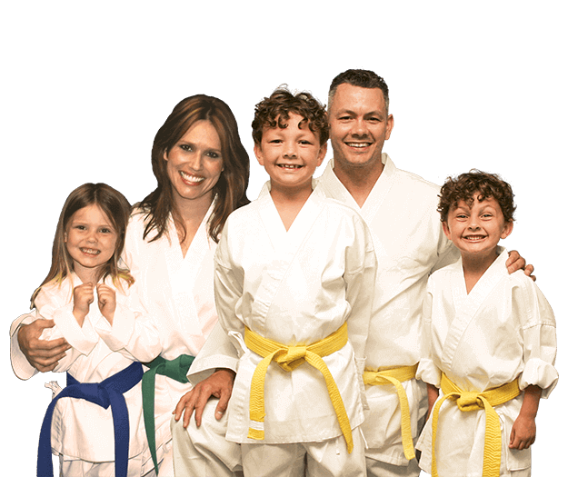 Martial Arts Lessons for Families in Burlington NJ - Group Family for Martial Arts Footer Banner