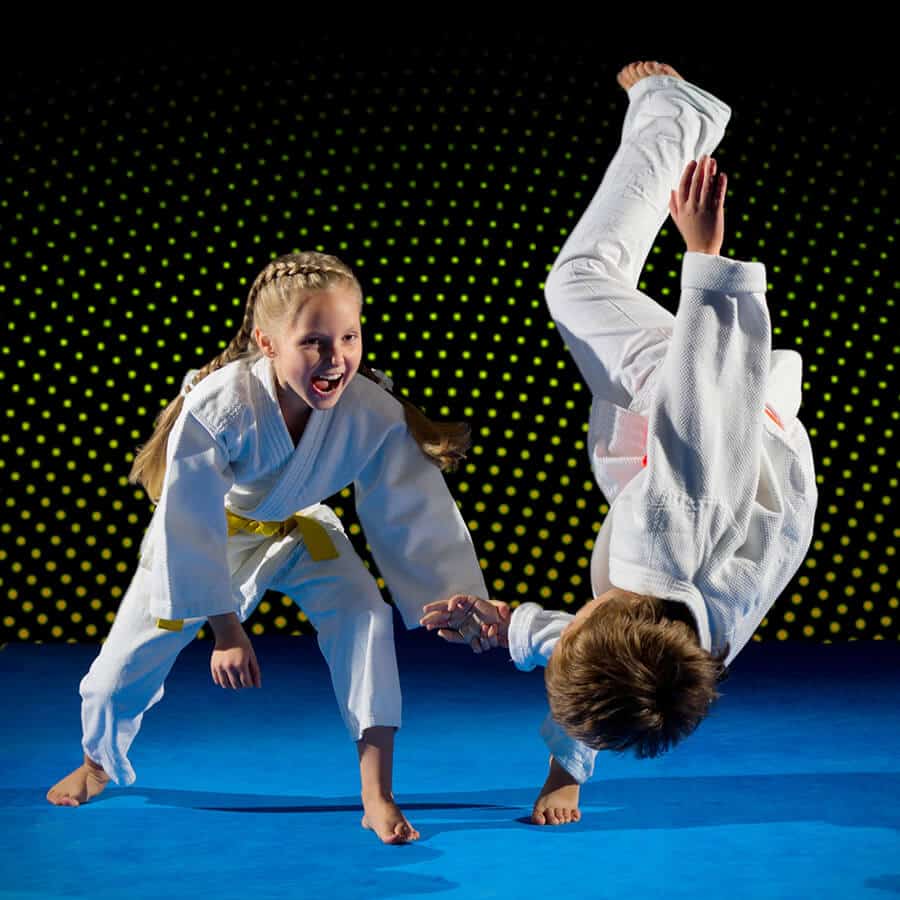 Martial Arts Lessons for Kids in Burlington NJ - Judo Toss Kids Girl