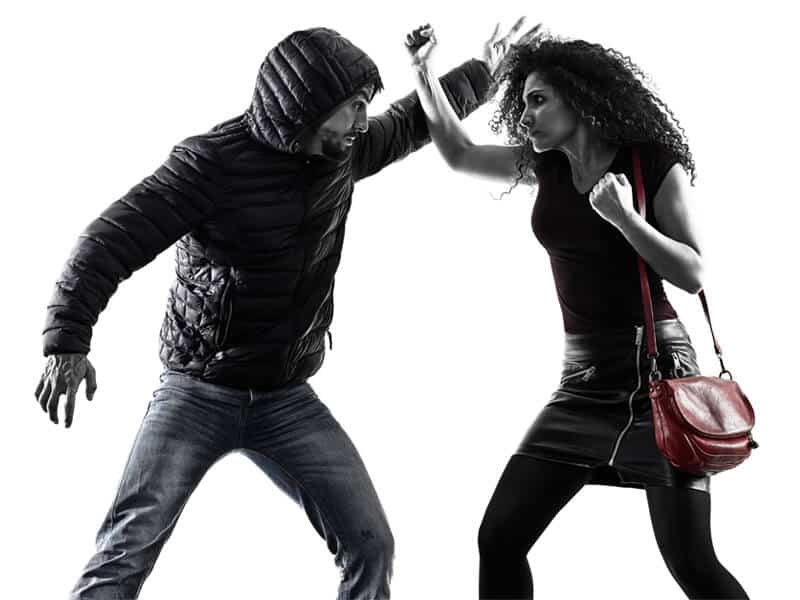 Self-Defense Program for Adults in Burlington NJ - Blocking Punch Woman